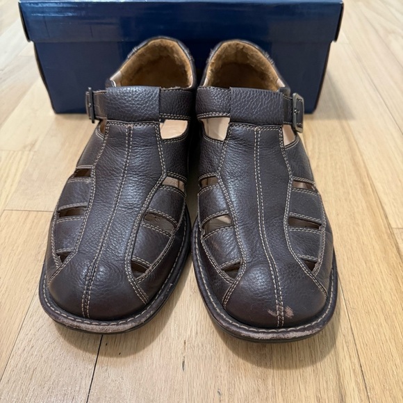 Propet Men\'s Brown Leather Sandals Size 8 main image 13